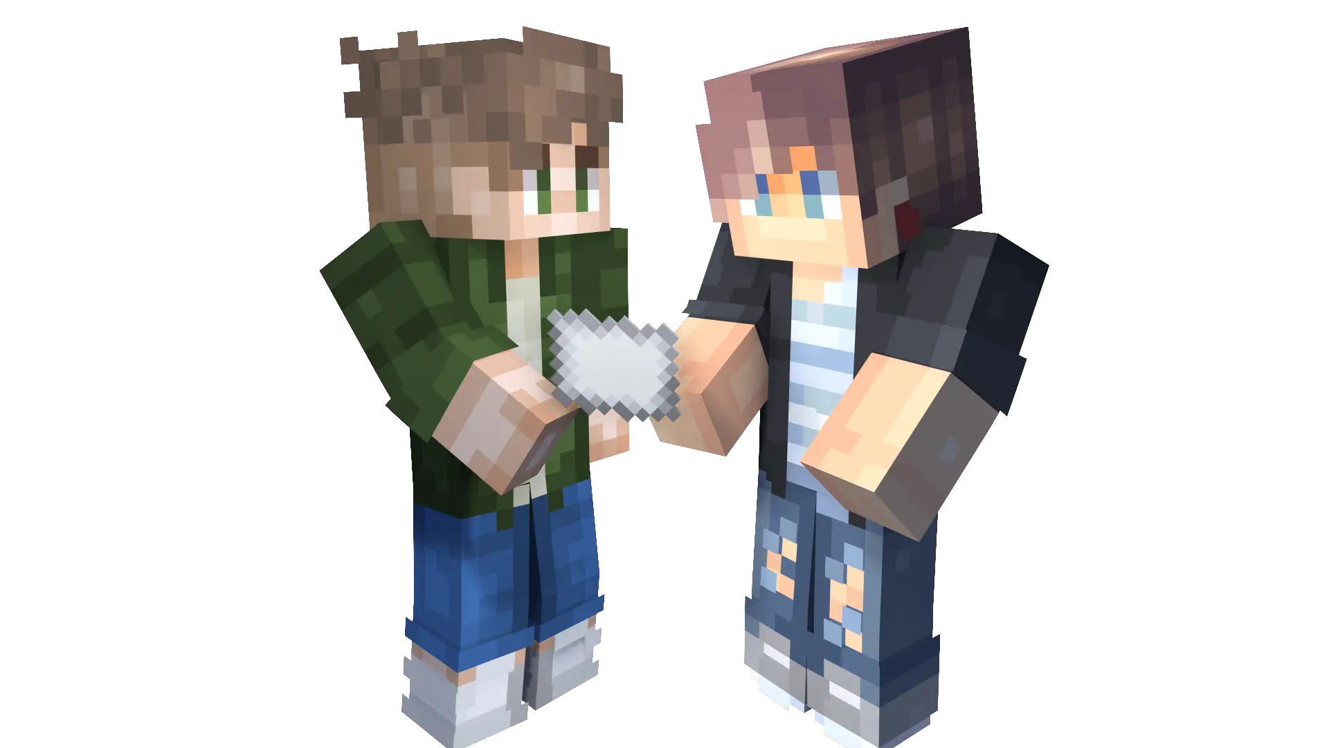 Jeden člověk ukazuje druhému papír